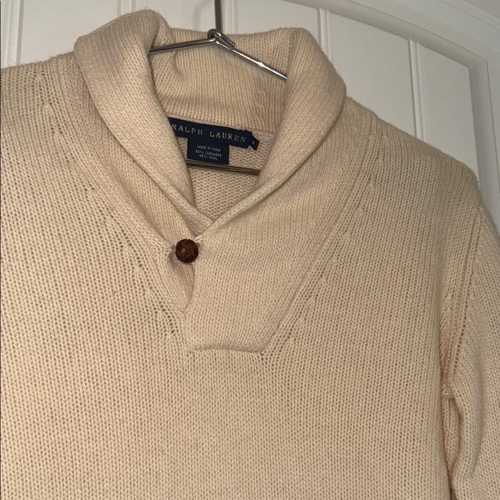 Ralph Lauren Beige Cowl Neck cashmere women’s Sweater - Picture 16 of 16